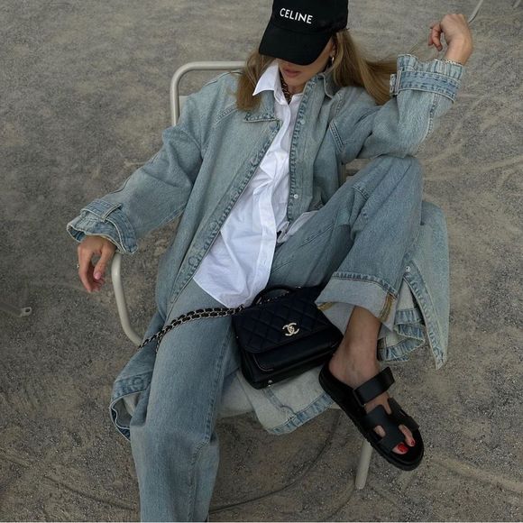 Zara Light Blue TRF Denim Trench Coat New - Picture 6 of 12